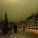 Greenock Dock by Moonlight